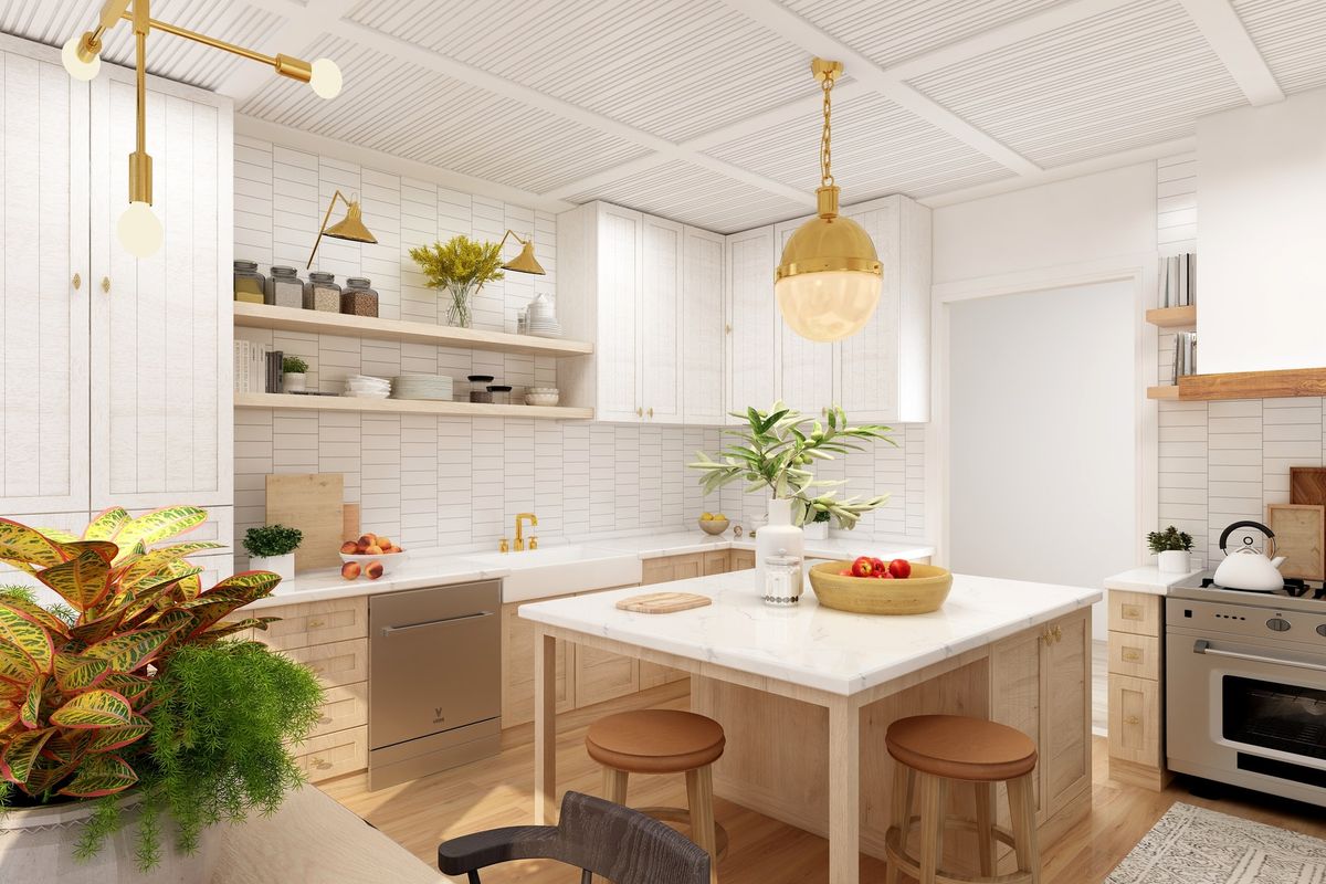 Ilustrasi dapur. 