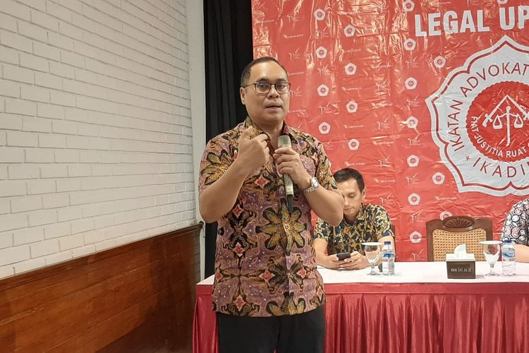 Guru Besar Hukum Internasional Universitas Indonesia, Hikmahanto Juwana, dalam diskusi Jalan Keluar Sengketa Natuna di Cikini, Jakarta, Kamis (9/1/2020).