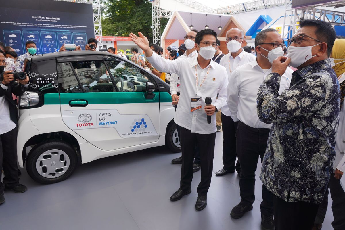Toyota C+Pod di acara pameran IEMS 2021