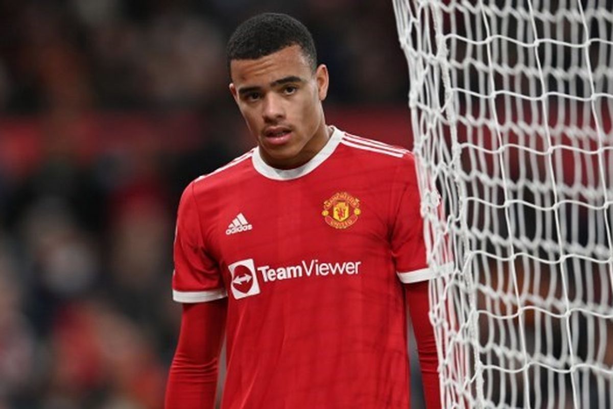 Penyerang Manchester United, Mason Greenwood, saat beraksi di ajang Liga Inggris 2021-2022. Terkini, Mason Greenwood resmi bergabung dengan Getafe pada Sabtu (1/9/2023) dini hari WIB dengan status pinjaman. 