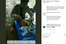 Viral, Video Warga Bekasi Menikmati Mi Ayam di Tengah Banjir