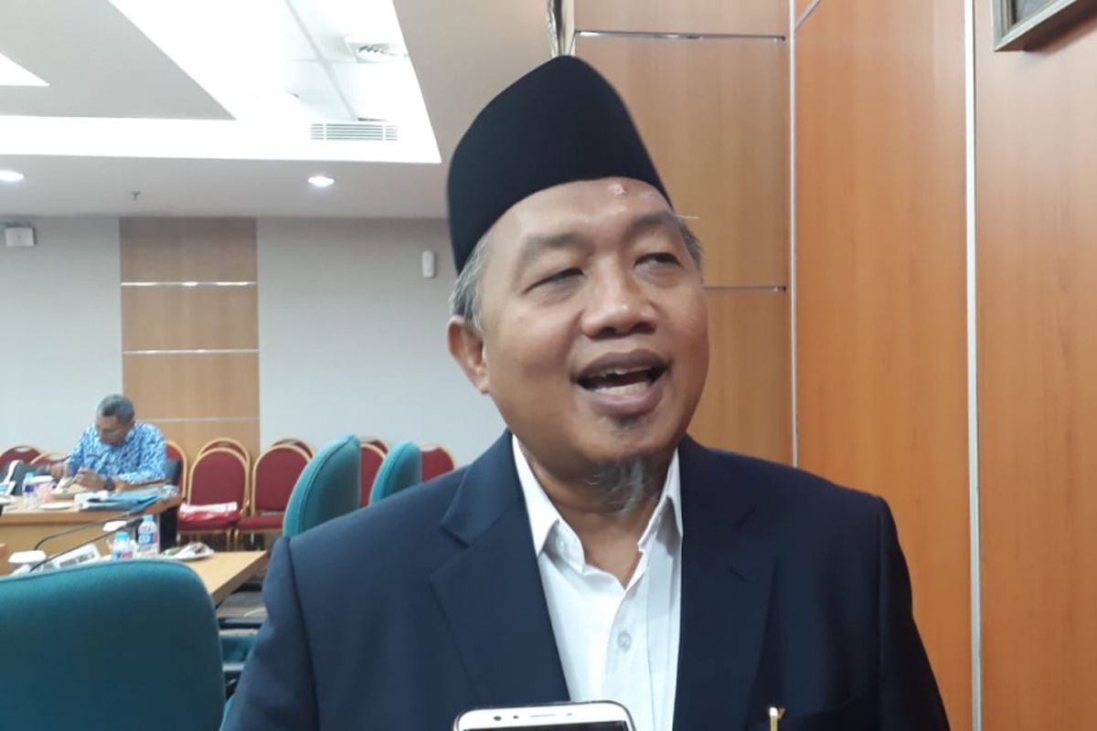 Ketua Fraksi Partai Keadilan Sejahtera (PKS) DPRD DKI Jakarta Abdurrahman Suhaimi di Gedung DPRD DKI Jakarta, Jalan Kebon Sirih, Jakarta Pusat, Senin (29/10/2018). 