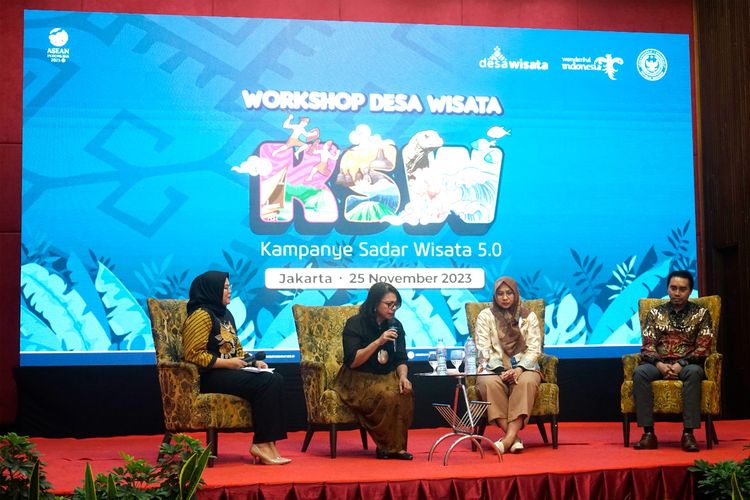 Kegiatan Workshop Desa Wisata yang merupakan bagian dari acara puncak Kampanye Sadar Wisata 5.0, Sabtu (25/11/2023).

