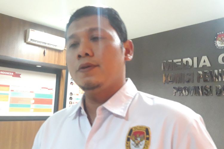 Ketua Divisi Program dan KPU DKI Jakarta Pratono Samino di Kantor KPU DKI Jakarta, Salemba, Jakarta Pusat, Rabu (20/3/2019)