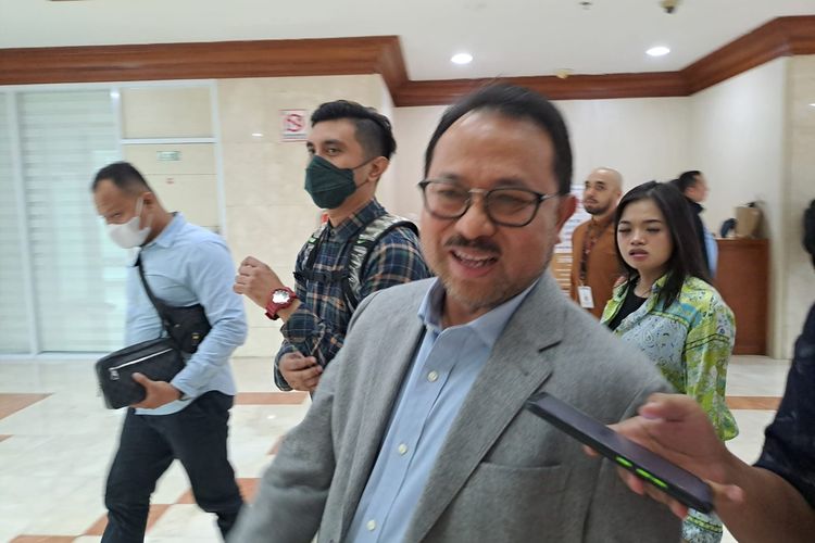 Wakil Ketua Komisi III DPR Pangeran Khairul Saleh saat ditemui di Gedung DPR, Senayan, Jakarta Pusat, Senin (20/3/2023). 