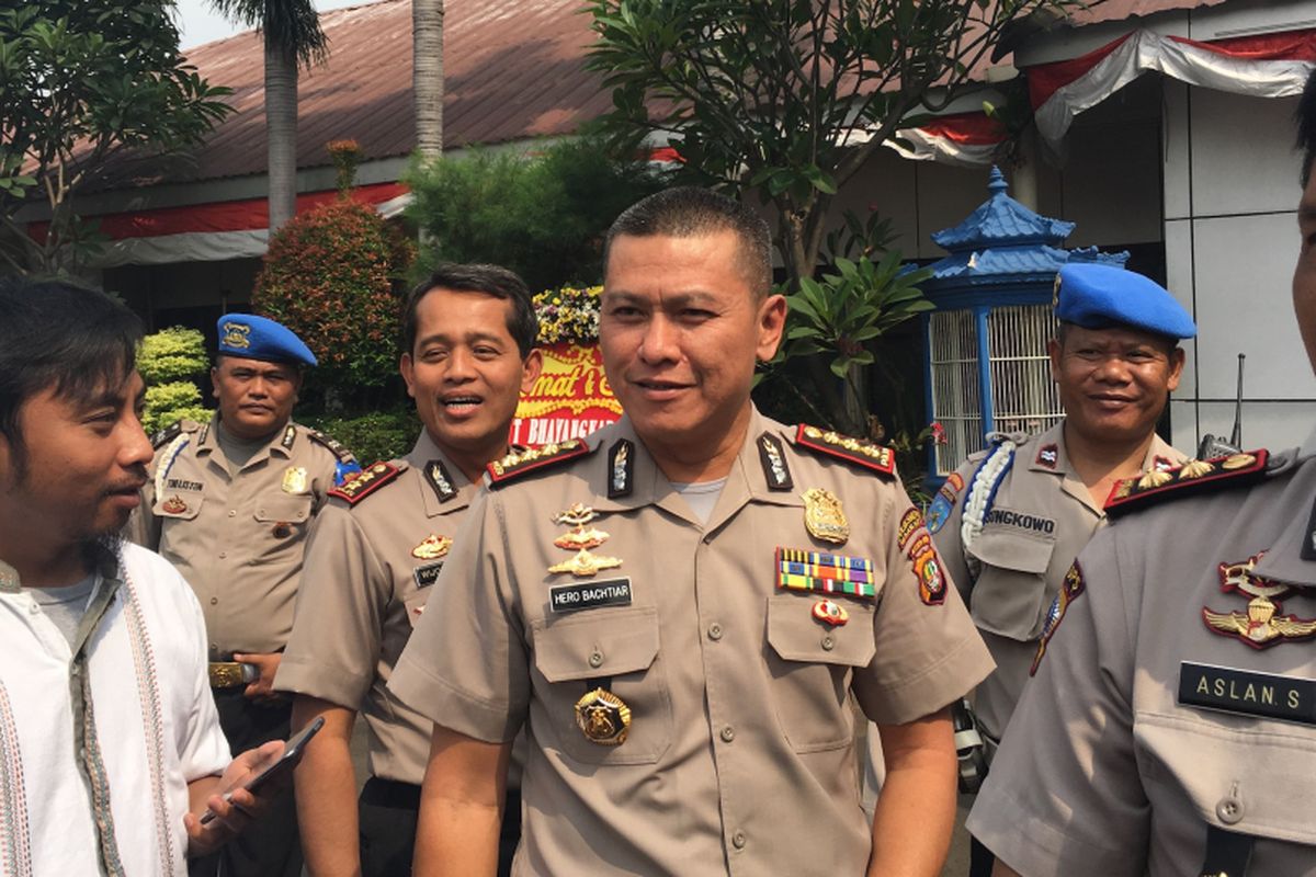 Kapolres Metro Bekasi Kota, Kombes Hero Bachtiar saat ditemui di Polres Metro Bekasi Kota, Jumat (7/7/2017). 