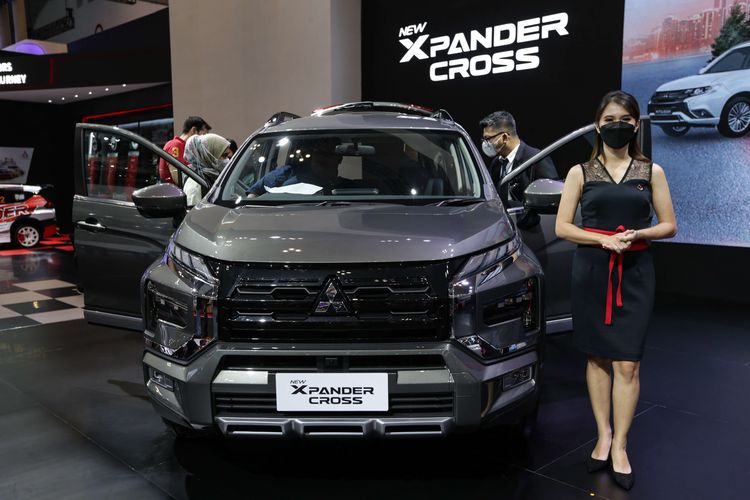 New Mitsubishi Xpander Cross dipamerkan di ajang Gaikindo Indonesia International Auto Show (GIIAS) 2022 di ICE BSD, Tangerang, Sabtu (13/8/2022).