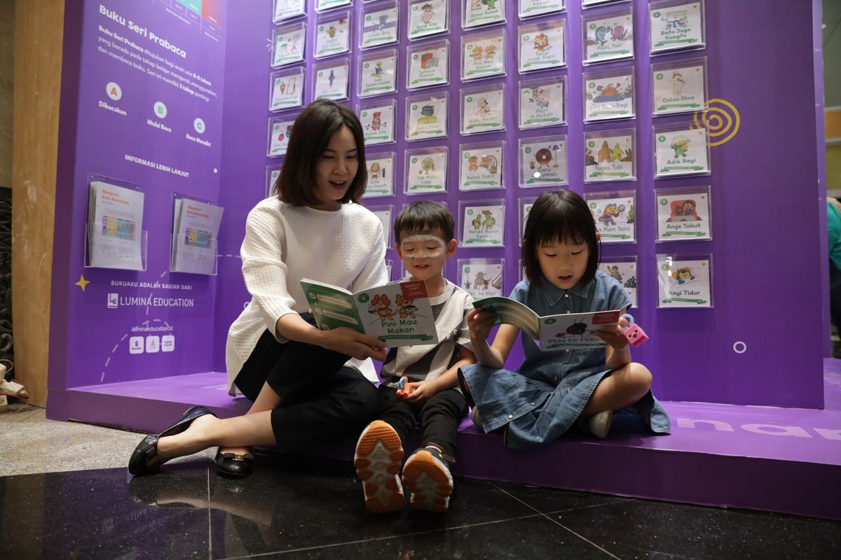 BukuAku meluncurkan Seri Prabaca Level B di ajang Indonesia International Book Fair (IIBF) 2024 (28/9/2024).