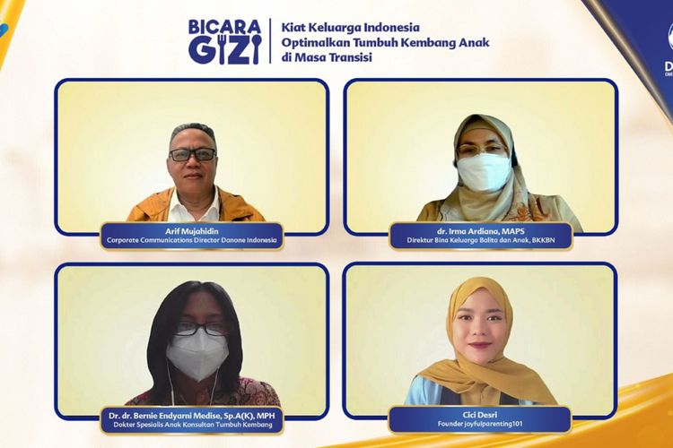 Narasumber webinar Peran Orangtua Tingkatkan Aspek Sosial Emosional Anak agar Siap Bersosialisasi di Masa Transisi pada Selasa (28/2/2022)