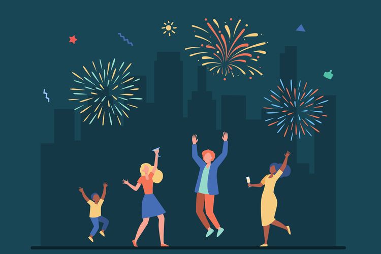 Ilustrasi pergantian tahun