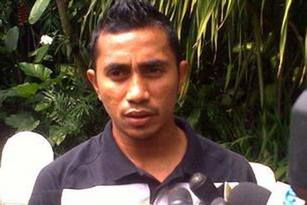 Gelandang tim nasional Indonesia Firman Utina.