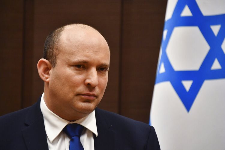 Perdana Menteri Israel Naftali Bennett menghadiri pertemuan dengan Presiden Rusia Vladimir Putin di Sochi, Rusia, Jumat, 22 Oktober 2021. 