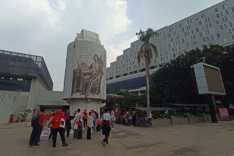 Bagian dalam Taman Ismail Marzuki di Cikini, Jakarta Pusat, pada Sabtu (10/5/2025).