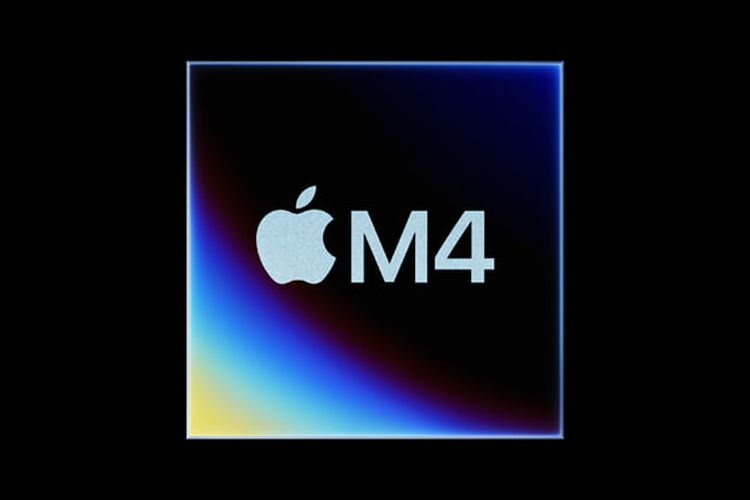 Ilustrasi chip Apple M4.
