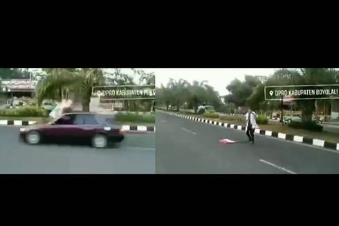 [KLARIFIKASI] Video Mahasiswa Demo dan Tertabrak Mobil di Boyolali