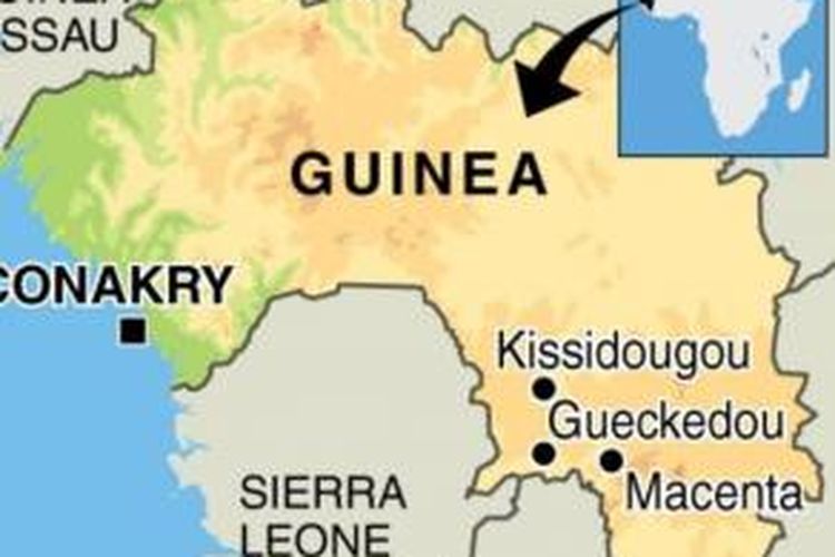 Peta Guinea.
