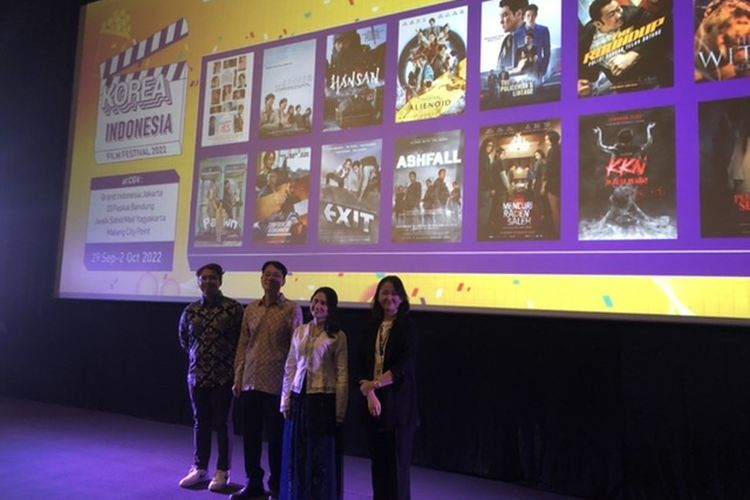 Press conference Korea Indonesia Film Festival 2022 di CGV Grand Indonesia, Selasa (20/9/2022).