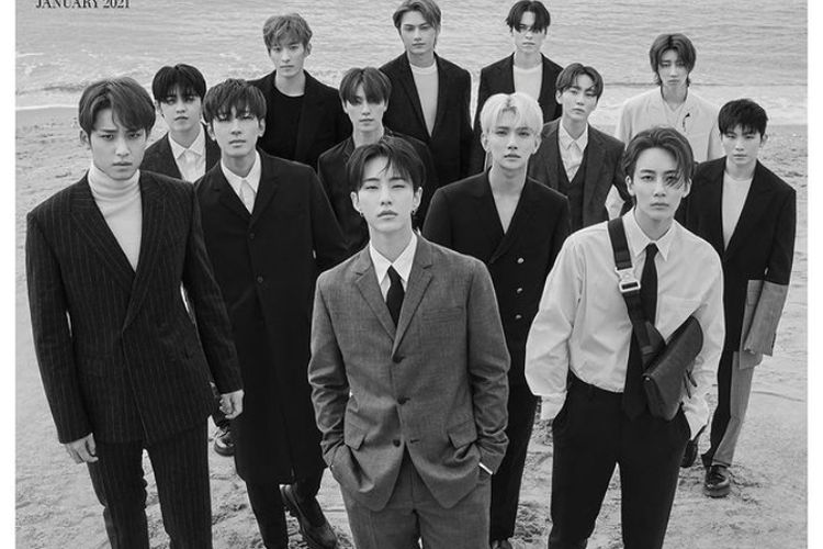 Tangakapan Layar Instagram Boy Band Seventeen