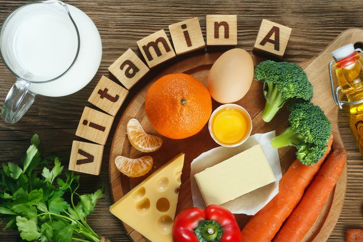 Ilustrasi makanan yang mengandung vitamin A. Banyak manfaat vitamin A, tidak hanya nutrisi untuk kesehatan mata. 