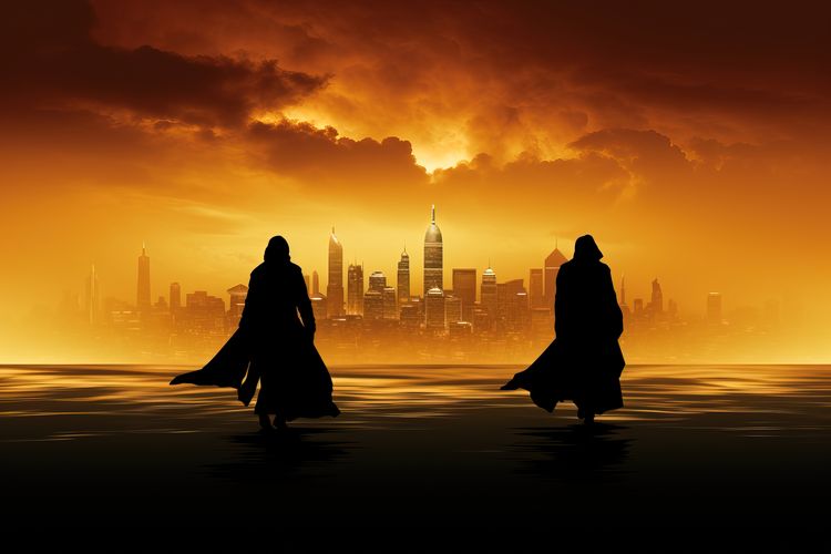 Ilustrasi Hamzah bin Abdul Muthalib dan Umar bin Khattab