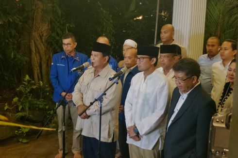 Prabowo Sampaikan Terima Kasih kepada Partai Pendukung