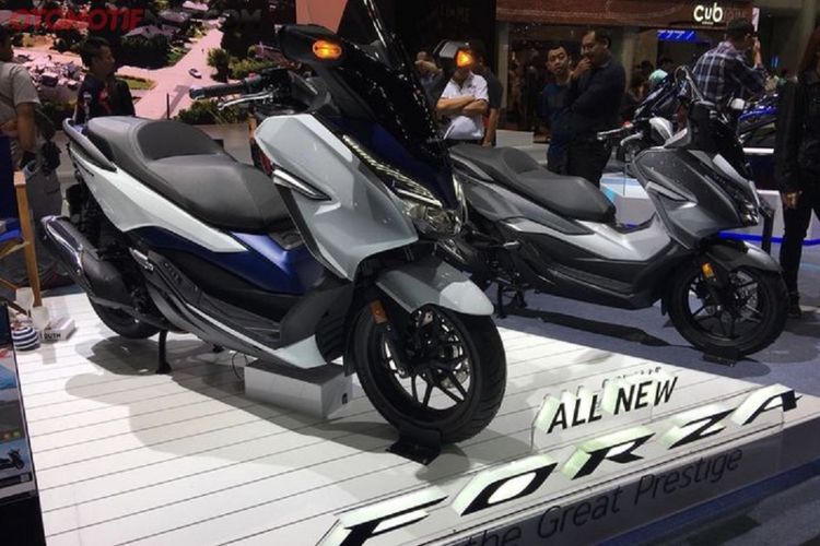 All New Honda Forza 300 yang baru saja diluncurkan di Bangkok Motor Show 2018
