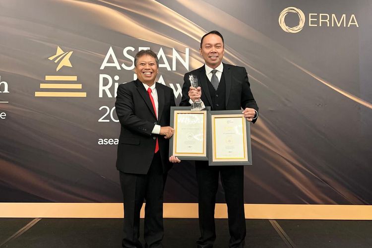 PT Jasa Raharja (Persero) menyabet penghargaan di bidang manajemen risiko kategori ASEAN Governance, Risk, and Compliance (GRC) Award dan Public Initiative Award dalam ajang ASEAN Risk Awards (ARA) 2023.