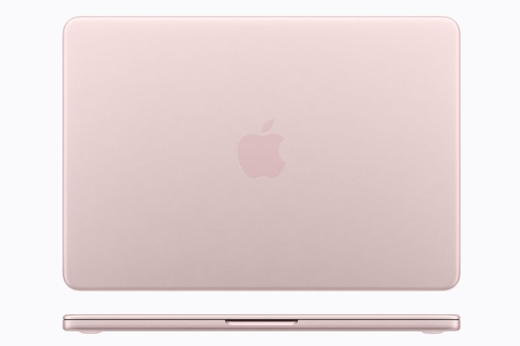 Warna Blush di MacBook Neo. Warna dengan tone pink ini menjadi salah satu pilihan menarik untuk MacBook Neo. 