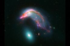Dua Galaksi Berinteraksi, NASA Sebut Mirip Penguin Paskah
