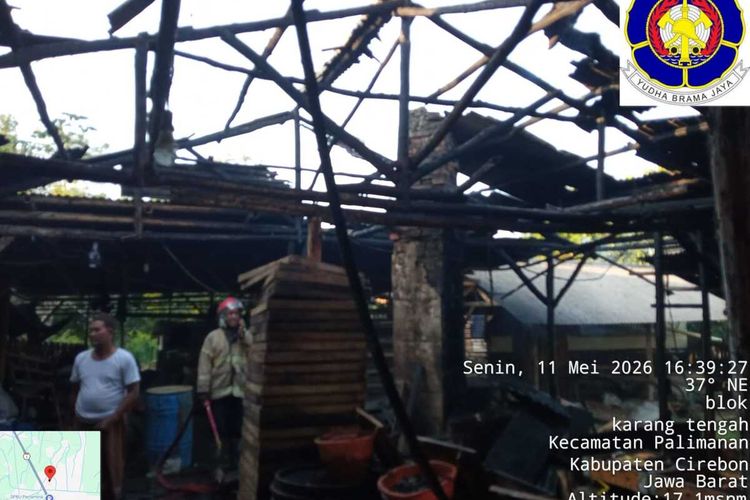 Pabrik Tahu di Cirebon Ludes Terbakar, Diduga Akibat Bara Api Sisa Produksi
