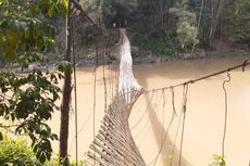 Jembatan Gantung Berusia 30 Tahun Putus, 17 Warga Tercebur ke Sungai