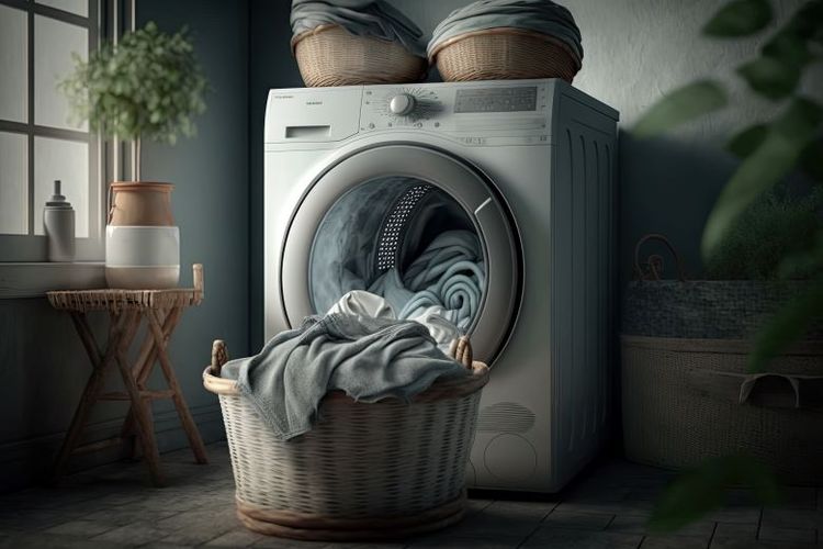 Ilustrasi bisnis laundry.