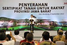 Bagikan 2.500 Sertifikat Tanah Warga Jabar, Menteri ATR/BPN Minta Kanwil dan Kantor Pertanahan Selesaikan Reforma Agraria