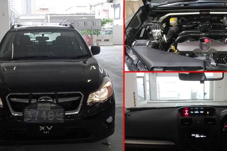 Subaru XV saat akan dicoba di jalanan Singapura.