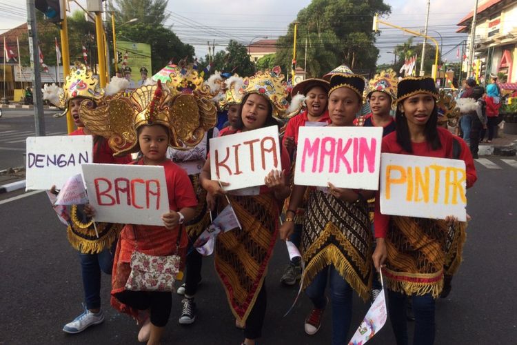 Para peserta dalam Festival Literasi Jogja Istimewa, Minggu (20/8/2017).