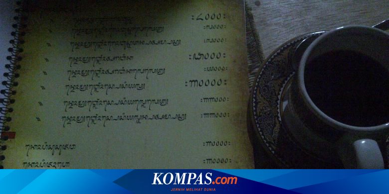 Kedai Ndomblong Minum Kopi Sambil Belajar Aksara Jawa Halaman All Kompas Com