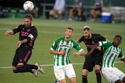 Hasil Real Betis Vs Real Madrid, Los Blancos Menang Berkat Penalti Ramos