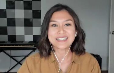 Presenter berita sekaligus aktris Marissa Anita sebagai perwakilan Sahabat FSAI 2022 dalam konferensi pers virtual Festival Sinema Australia Indonesia (FSAI) 2022, Kamis (10/2/2022).