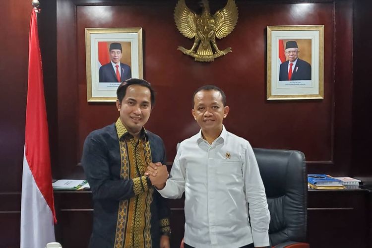 Bupati Penajam Paser Utara (PPU) Abdul Gafur Masud dan Kepala Badan Koordinasi Penanaman Modal (BKPM) Bahlil Lahadalia di Jakarta, Selasa (11/2/2020).