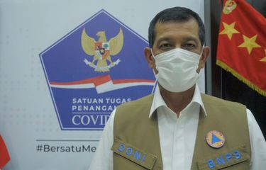 Doni Monardo sampaikan arahan Presiden Jokowi terkait penanganan Covid-19 di Istana, Senin (30/11/2020).
