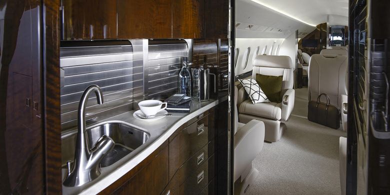 Galley di kabin Dassault Falcon 900LX