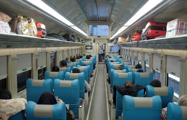 Ilustrasi kereta api eksekutif Argo Dwipangga pada Kamis (15/10/2020).