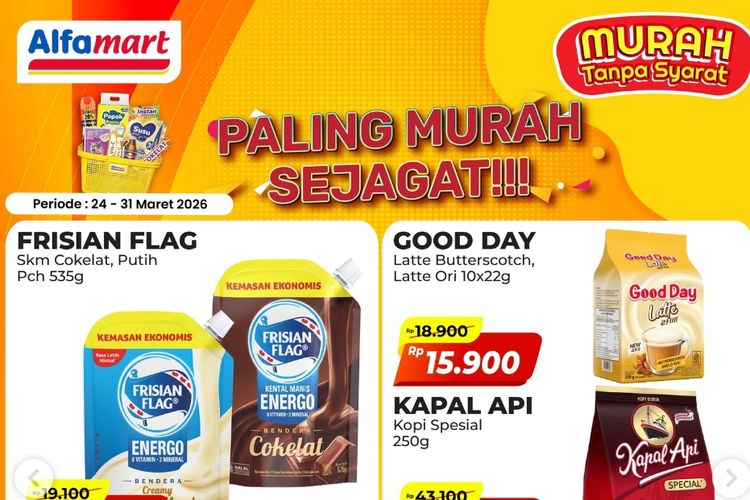 Promo Alfamart Hari Ini 25 Maret 2026, Kebutuhan Harian Harga Lebih Murah