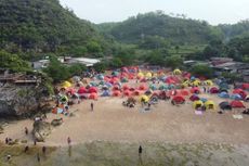 Jelang Pergantian Tahun, Pantai-pantai di Gunungkidul Penuh Tenda Anak Muda