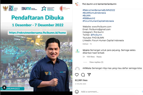 Pendaftaran Rekrutmen Bersama BUMN 2022 Dibuka, Klik rekrutmenbersama.fhcibumn.id