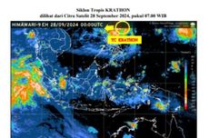 BMKG Deteksi Siklon Tropis Krathon dan Bibit 98W di Sekitar Indonesia, Picu Cuaca Ekstrem?