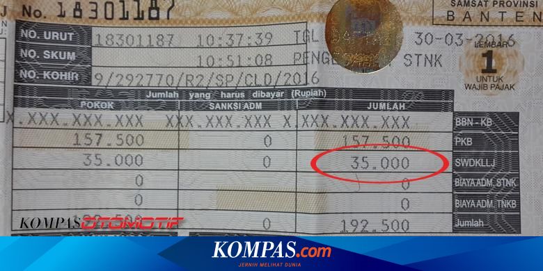 Rumus Menghitung Bea Balik Nama Kendaraan Bermotor