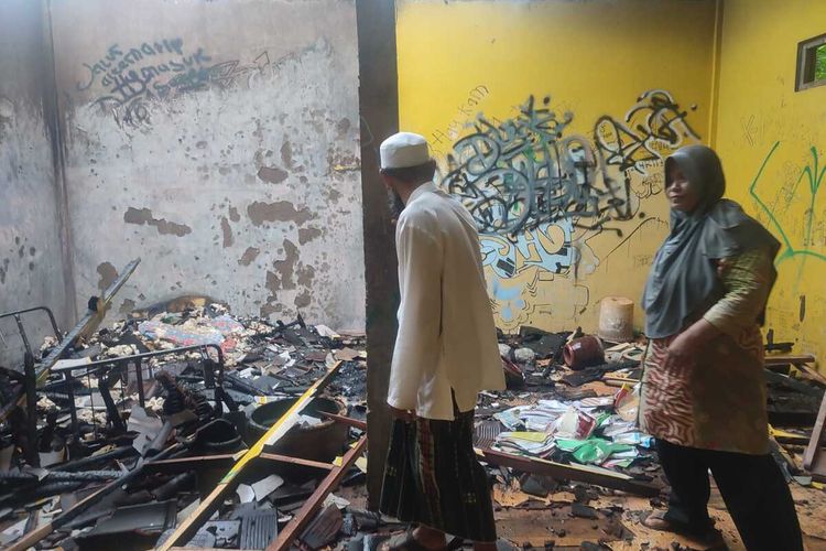 Pondok Pesantren Tahfidz Al-Qur’an Hidayatullah Gunungpati Kota Semarang hangus terbakar. Jumat (11/11/2022)