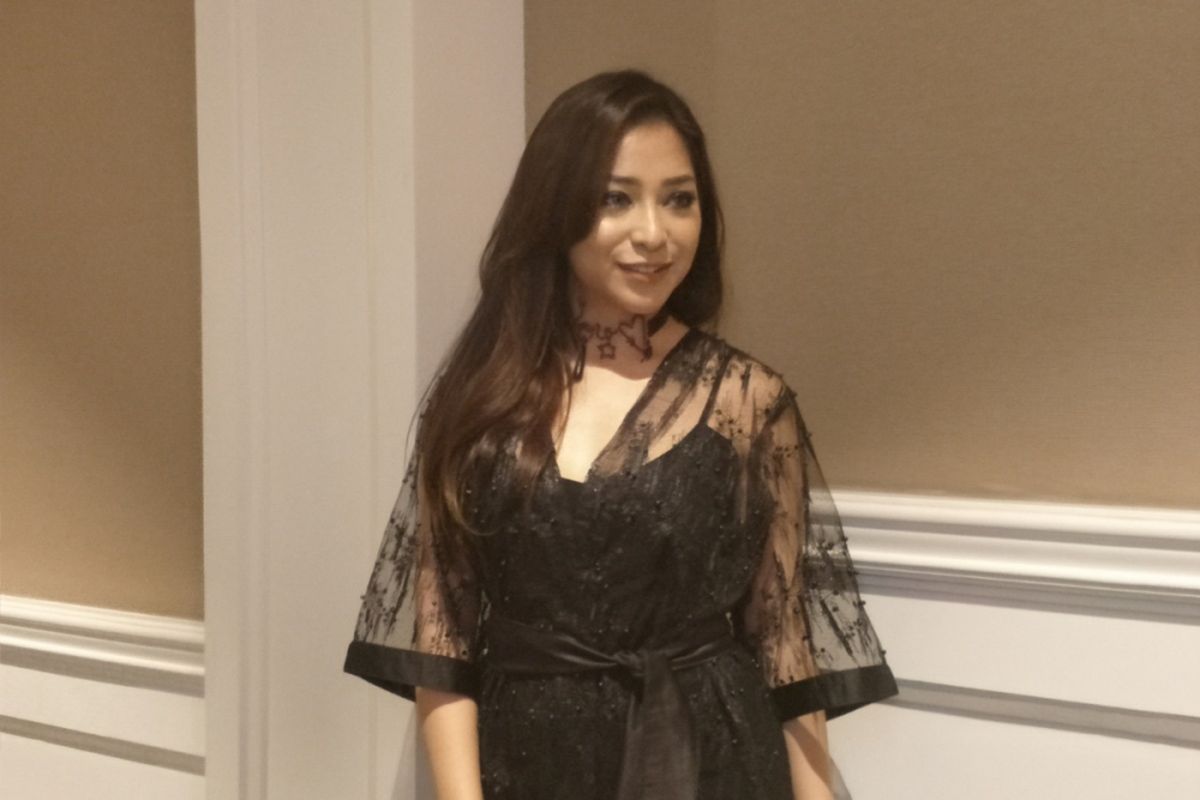 Nikita Willy diabadikan di sela gala premier film Alas Pati di XXI Metropole, Jakarta Pusat, Senin (21/5/2018) malam.