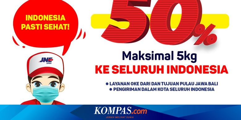 Mau Kirim Masker Jne Berikan Diskon Ongkir 50 Persen